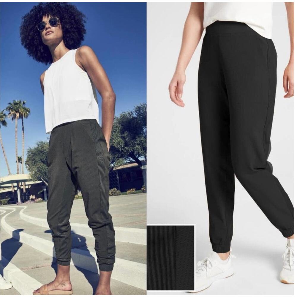 athleta Brooklyn jogger‎ black womens size 6 comfort athliesure